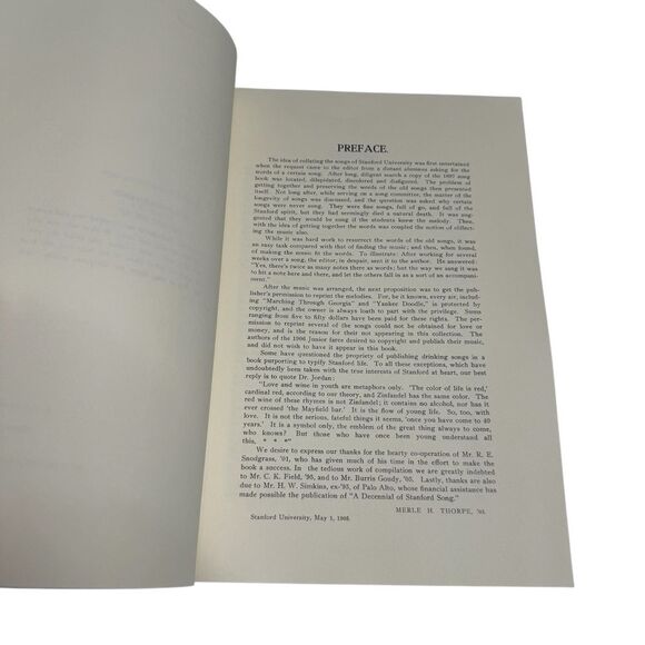 Vintage Songbook A Decennial of Stanford Song University Music Football Drinking - Picture 13 of 16